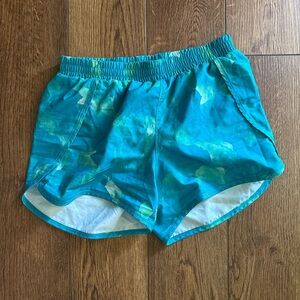 all in motion Teal Athletic Shorts with White Logo